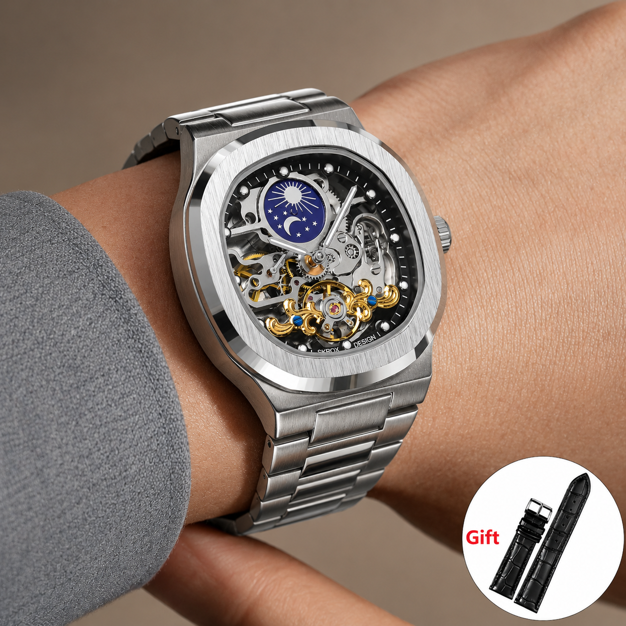OR. Elegante Acciaio Lunare